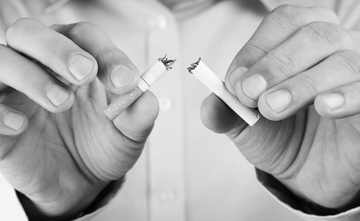 To refuse to smoke with prostatitis