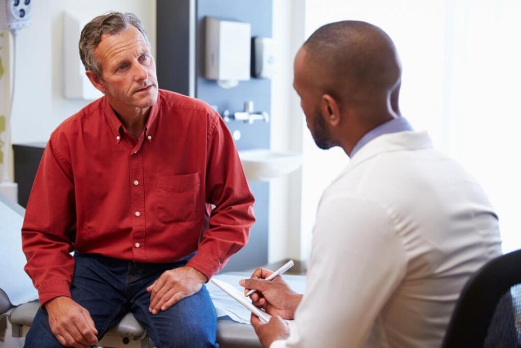 Consultation with a doctor in case of chronic prostatitis