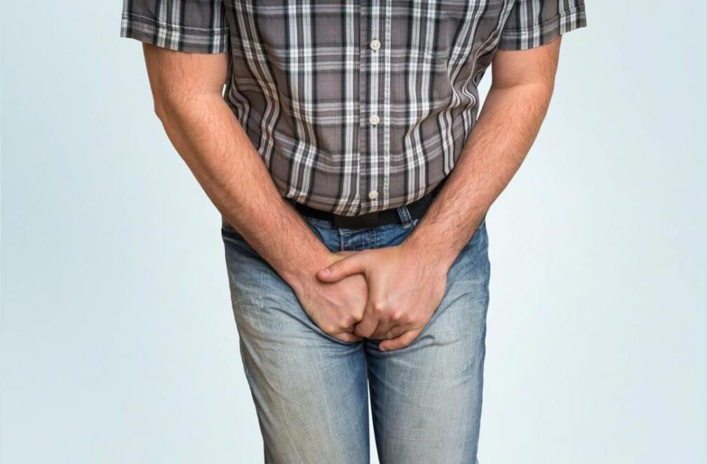 Groin pain with chronic prostatitis